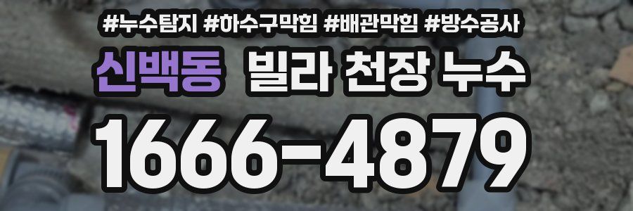 신백동 빌라 천장 누수