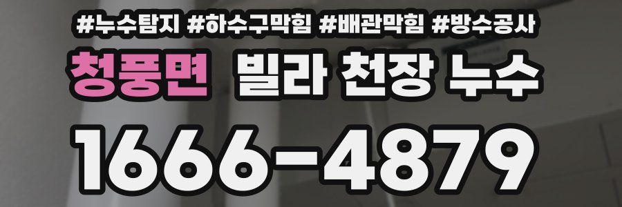 청풍면 빌라 천장 누수
