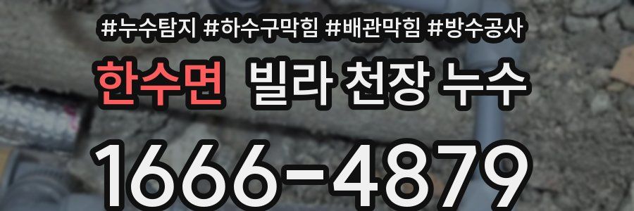 한수면 빌라 천장 누수