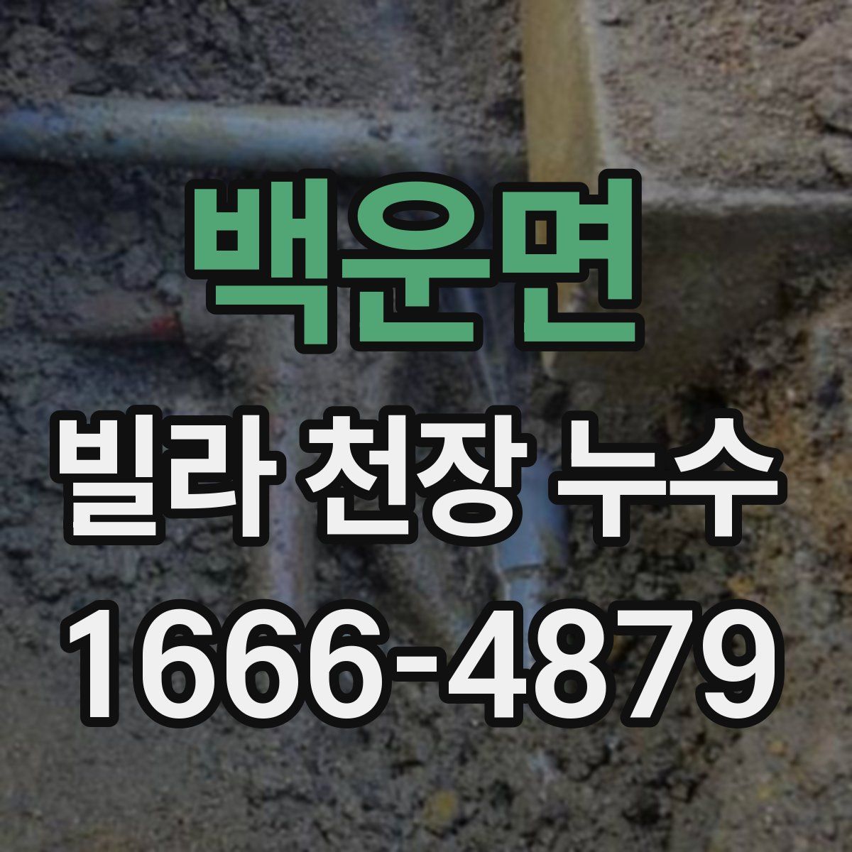백운면 빌라 천장 누수
