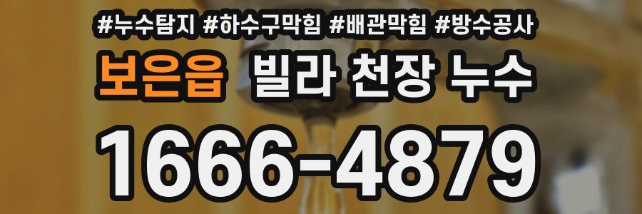 보은읍 빌라 천장 누수