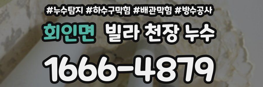 회인면 빌라 천장 누수