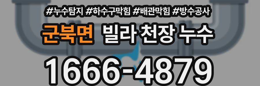 군북면 빌라 천장 누수