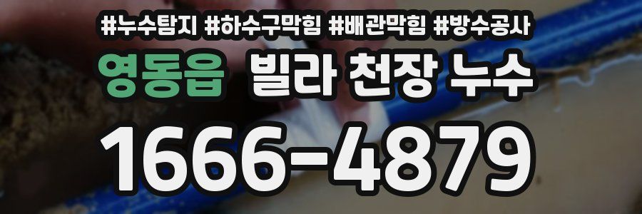 영동읍 빌라 천장 누수