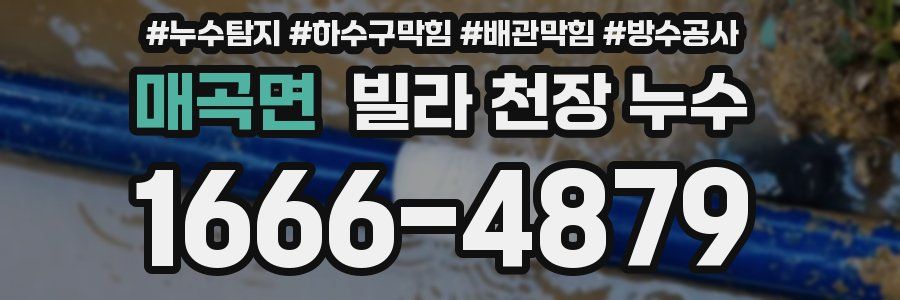 매곡면 빌라 천장 누수