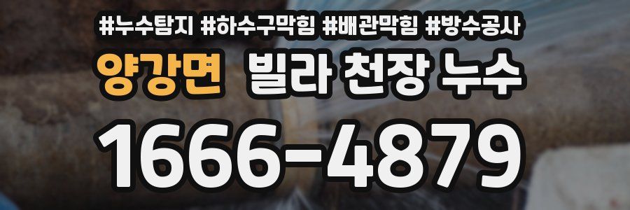 양강면 빌라 천장 누수
