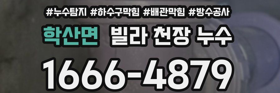 학산면 빌라 천장 누수