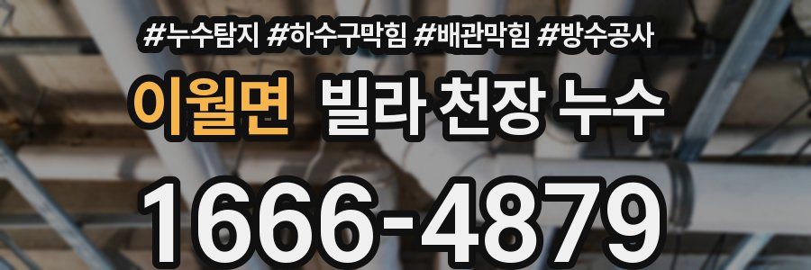 이월면 빌라 천장 누수