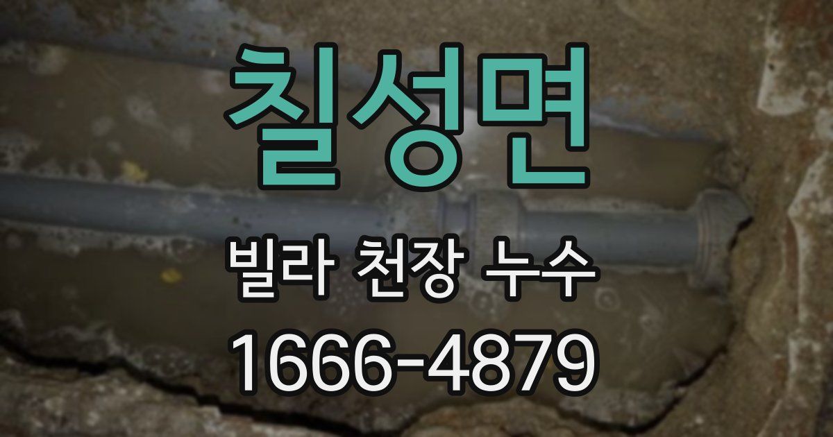 칠성면 빌라 천장 누수