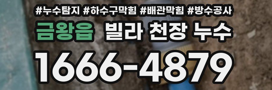 금왕읍 빌라 천장 누수