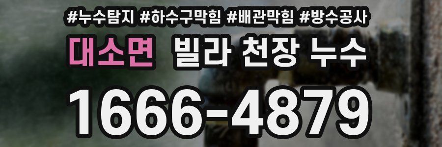대소면 빌라 천장 누수
