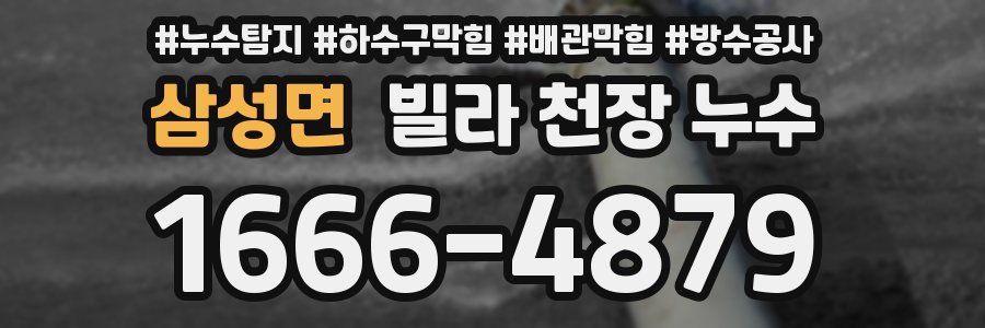 삼성면 빌라 천장 누수