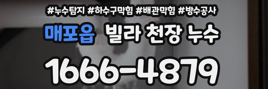매포읍 빌라 천장 누수