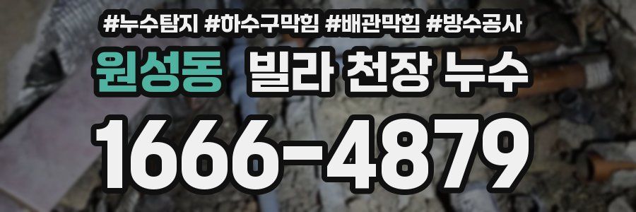원성동 빌라 천장 누수