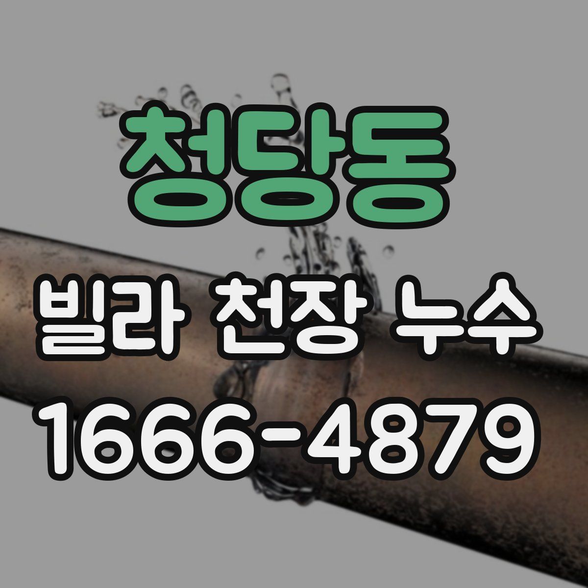 청당동 빌라 천장 누수