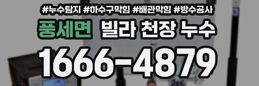 풍세면 빌라 천장 누수