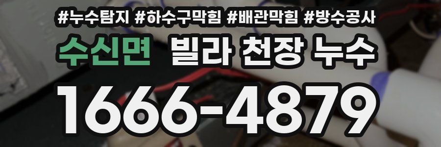수신면 빌라 천장 누수