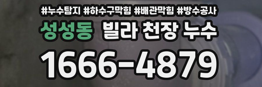 성성동 빌라 천장 누수