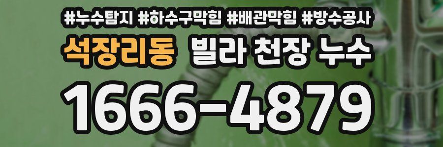 석장리동 빌라 천장 누수