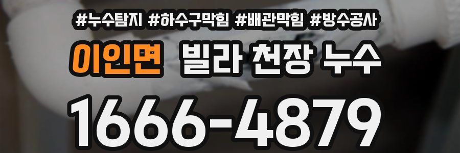 이인면 빌라 천장 누수