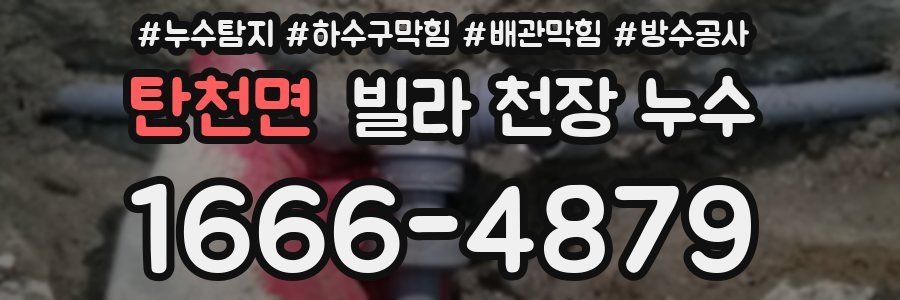 탄천면 빌라 천장 누수
