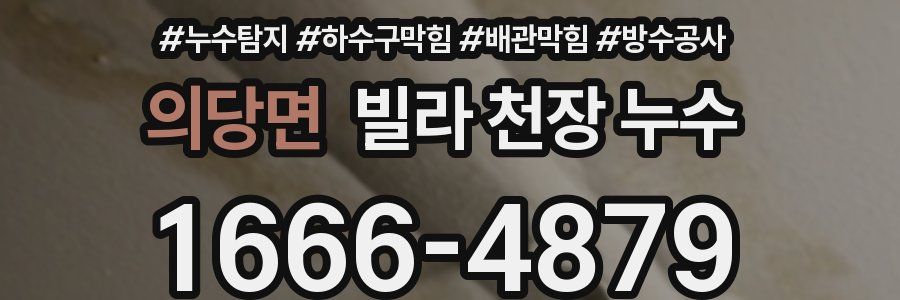 의당면 빌라 천장 누수