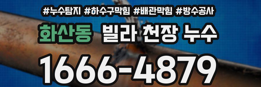화산동 빌라 천장 누수