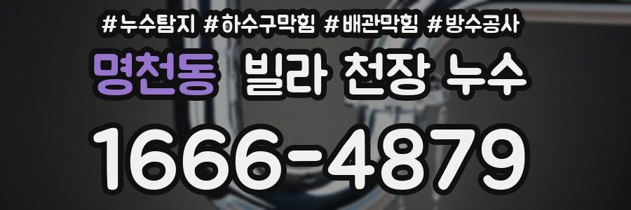 명천동 빌라 천장 누수