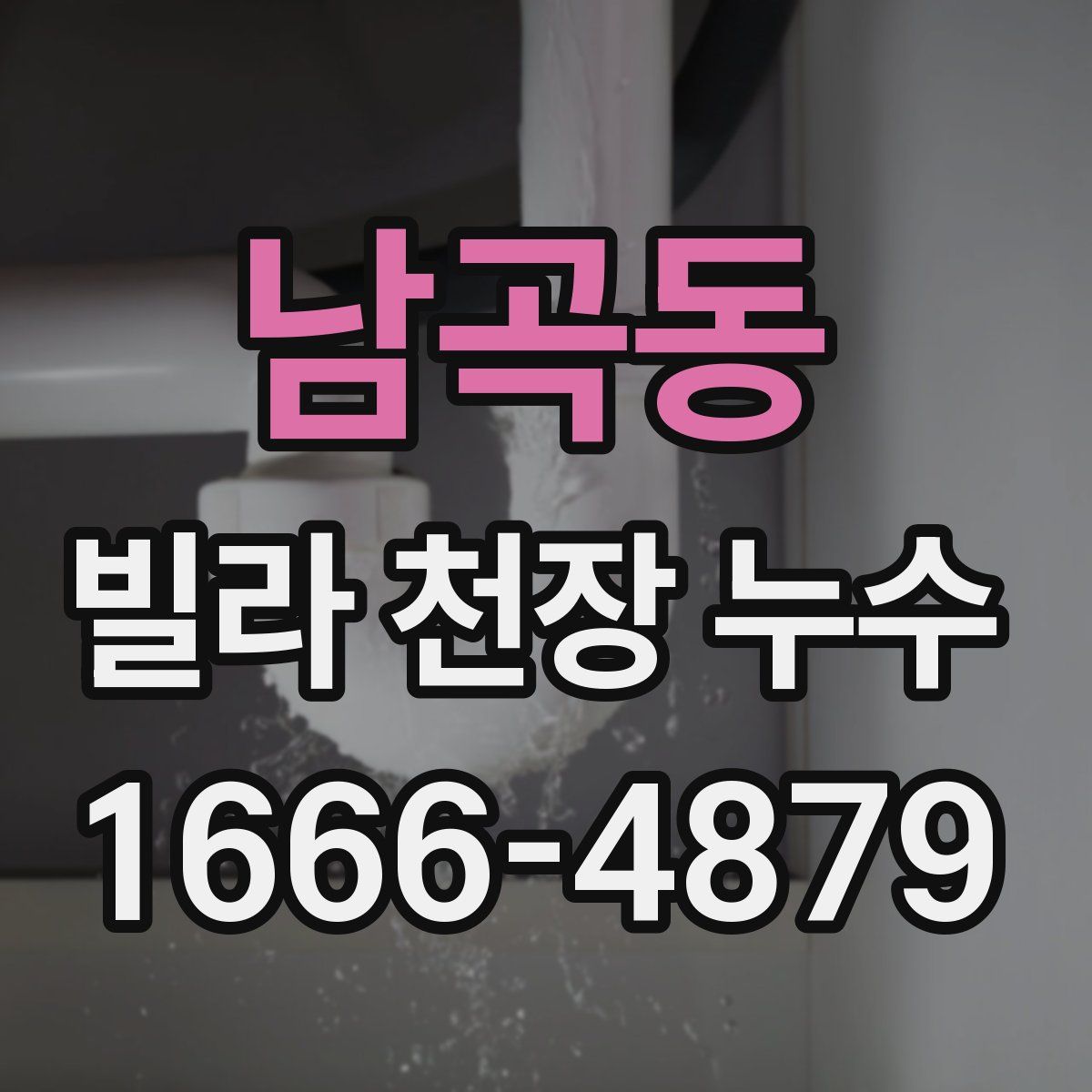 남곡동 빌라 천장 누수