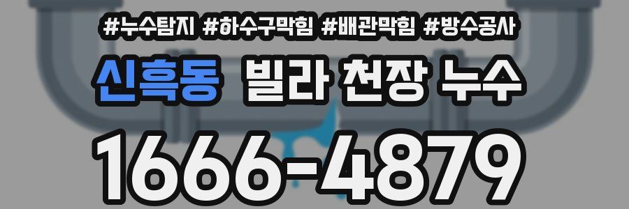 신흑동 빌라 천장 누수
