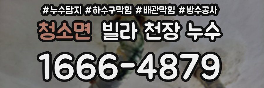 청소면 빌라 천장 누수