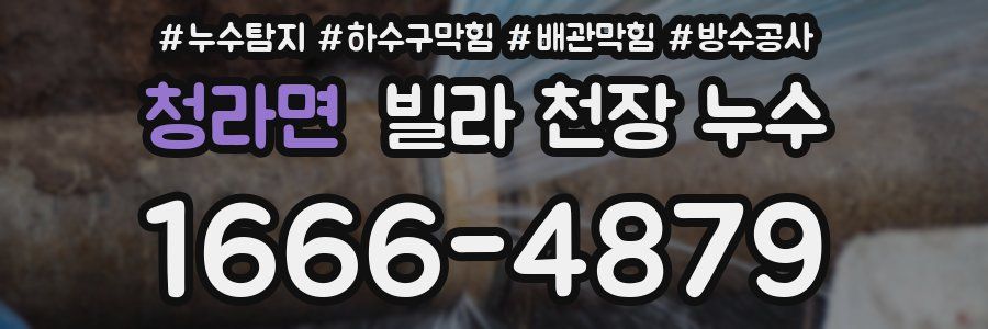 청라면 빌라 천장 누수