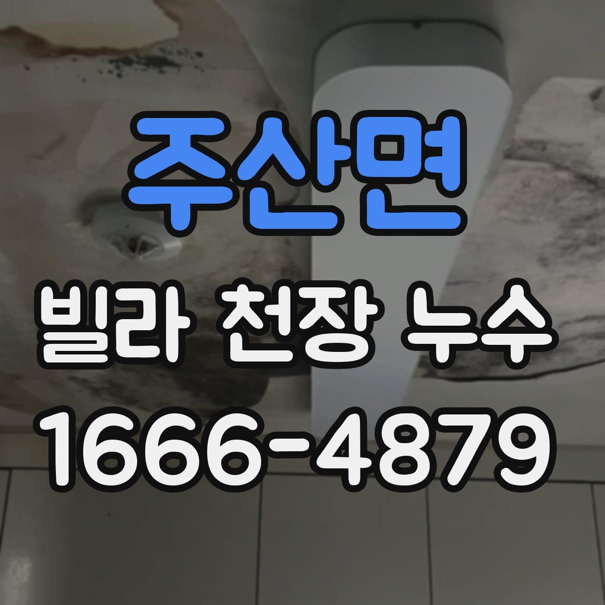 주산면 빌라 천장 누수