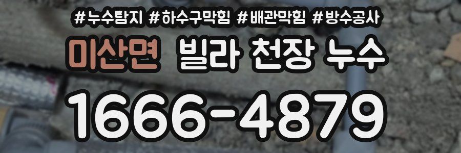 미산면 빌라 천장 누수