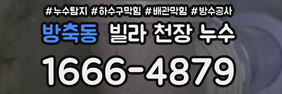 방축동 빌라 천장 누수