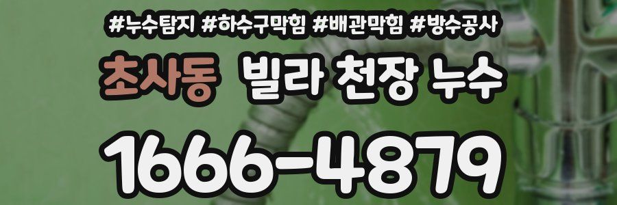 초사동 빌라 천장 누수