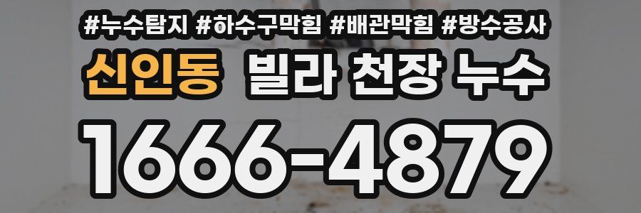 신인동 빌라 천장 누수