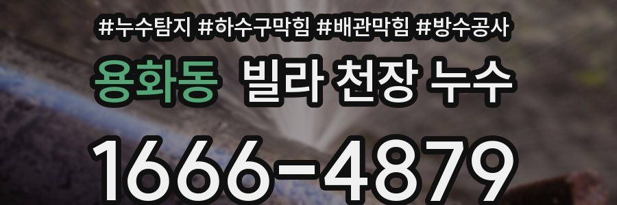 용화동 빌라 천장 누수