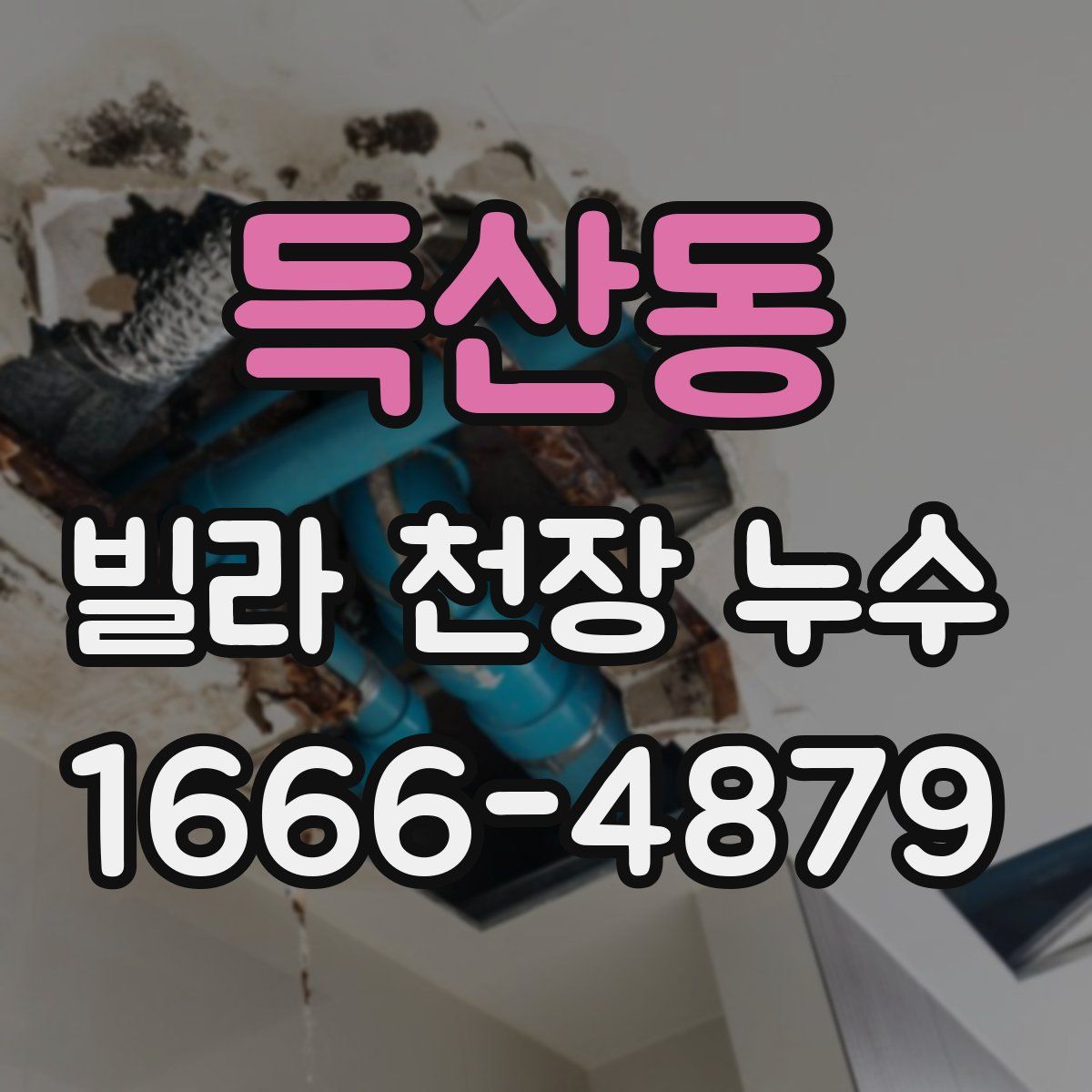 득산동 빌라 천장 누수