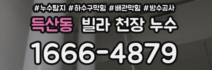 득산동 빌라 천장 누수