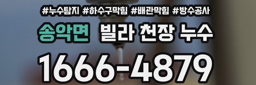 송악면 빌라 천장 누수
