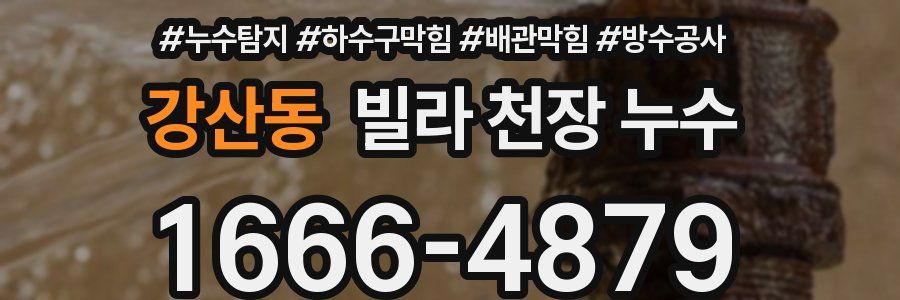 강산동 빌라 천장 누수