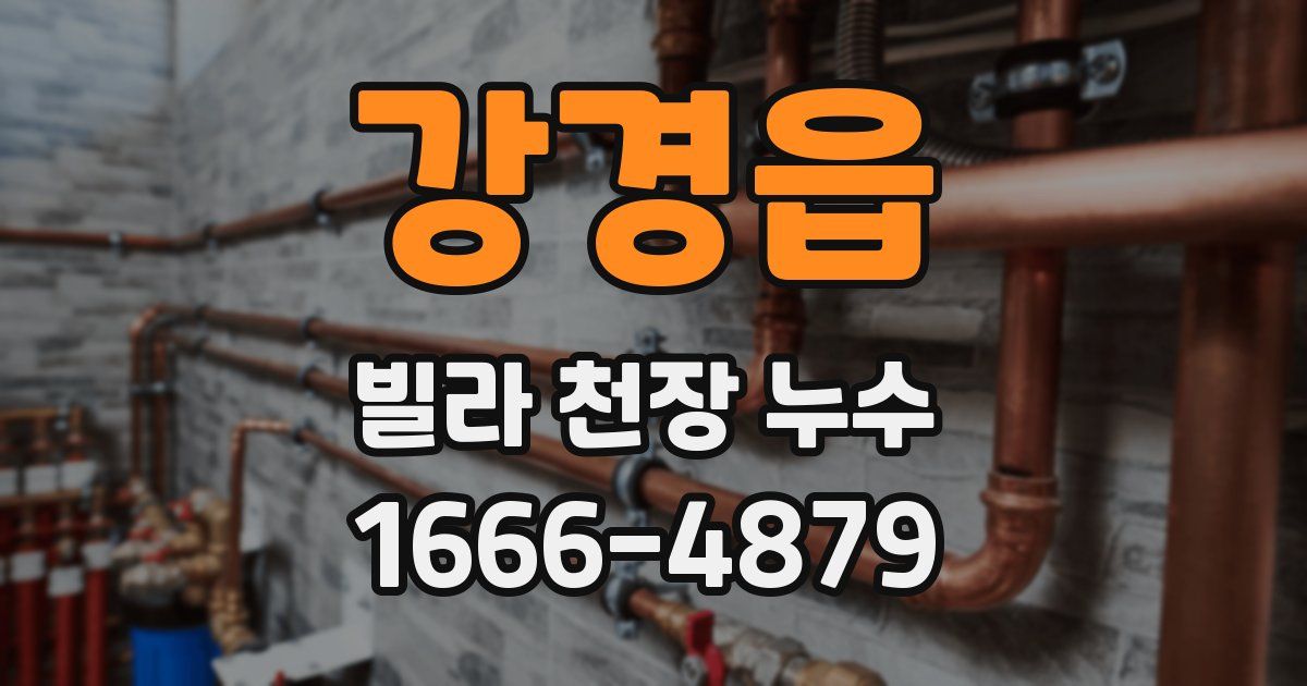 강경읍 빌라 천장 누수