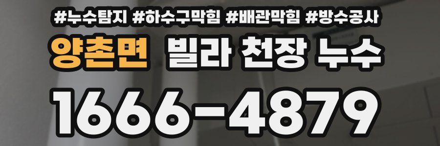 양촌면 빌라 천장 누수