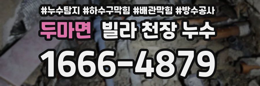 두마면 빌라 천장 누수