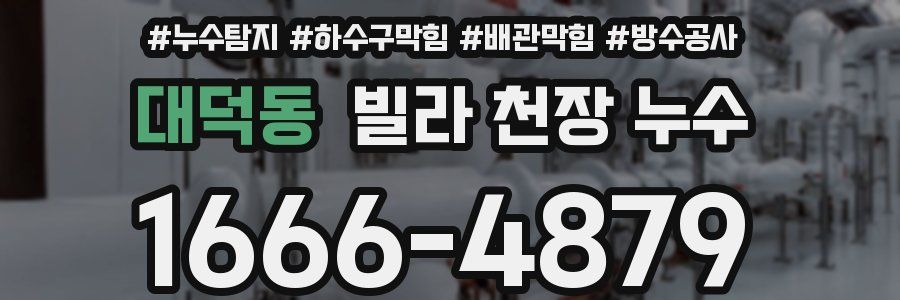 대덕동 빌라 천장 누수