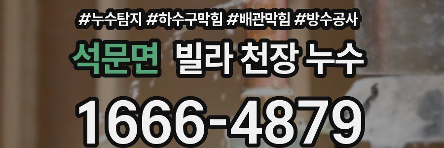 석문면 빌라 천장 누수