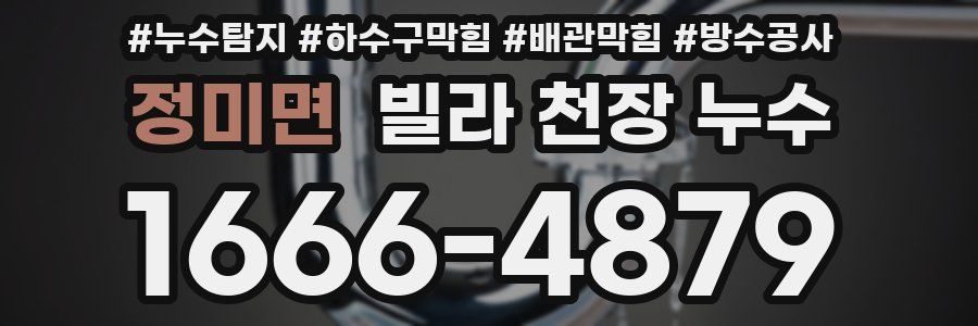 정미면 빌라 천장 누수