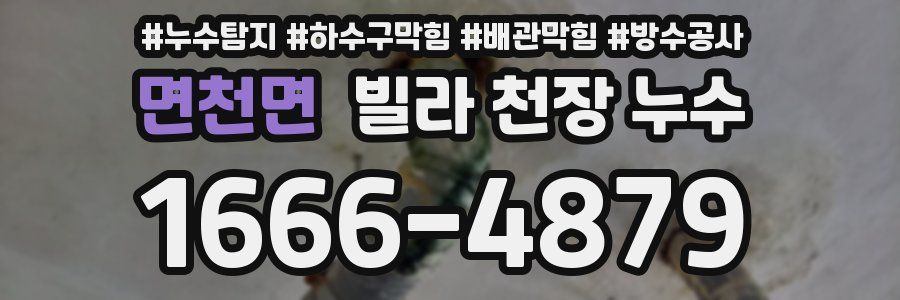 면천면 빌라 천장 누수