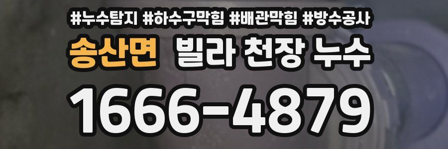 송산면 빌라 천장 누수